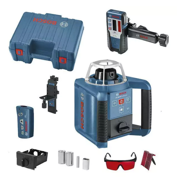 Nível A Laser Rotativo Grl 300 Hv Com Receptor e Suporte Bosch