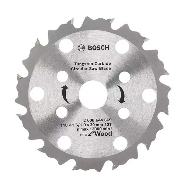 Serra Videa Bosch Tugstenio Madeira 110mm 12D 2608644669