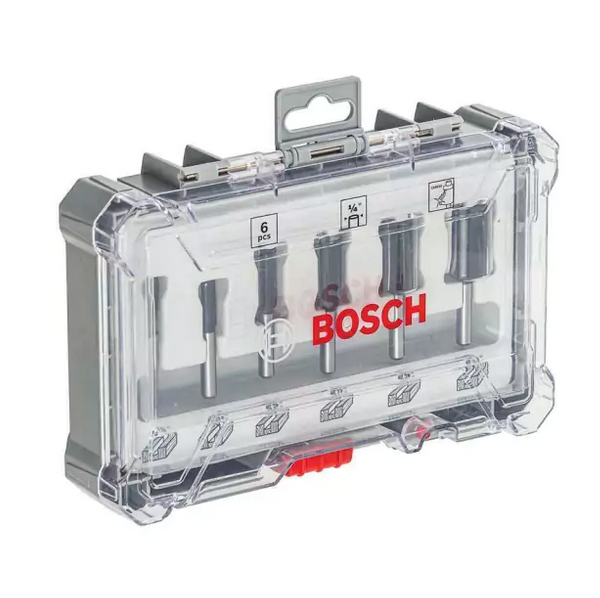 Jogo De Fresa Acabamento Reto 1/4 Bosch 2607017467 (06 pcs)