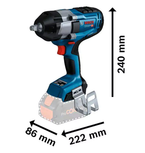 Chave De Impacto A Bateria Gds 18v-1000 Biturbo Sb Bosch