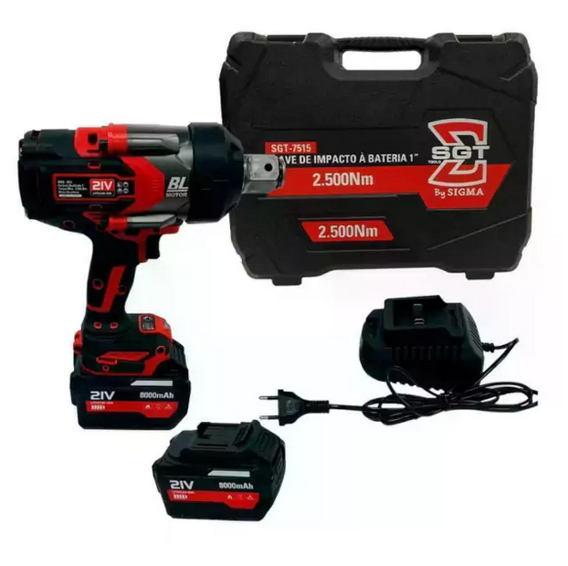 Chave De Impacto A Bateria Sgt 7515 – 21v 1 Pol 2 Bat Sigma