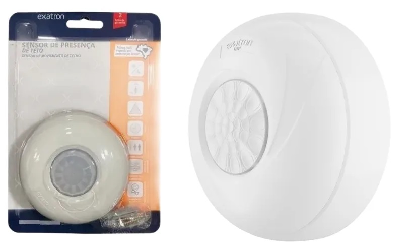 SENSOR DE PRESENCA DE TETO 360º EXATRON