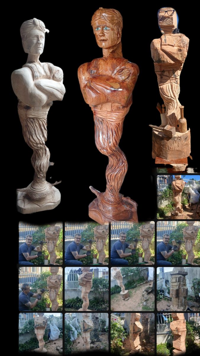 Escultura em madeira CARRANCAS